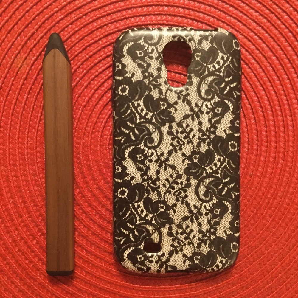 FREE Agent18 phone case Samsung Galaxy S4 black fishnet lace Flex or SlimShield